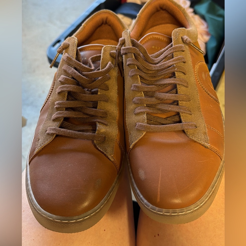 Oliver Cabell Brown Leather Men's Shoes